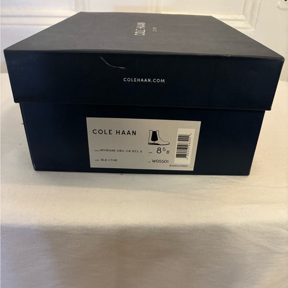 Cole Haan Black Leather Chelsea Boots - Picture 2 of 7